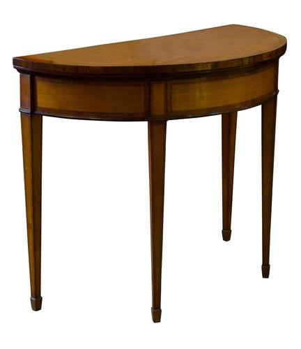 A Satinwood 19th Century Card Table (1 of 8) A Satinwood 19th Century Card Table (1 of 8)