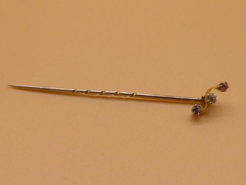 Victorian Gold Patriotic Stickpin (1 of 7) Victorian Gold Patriotic Stickpin (1 of 7)