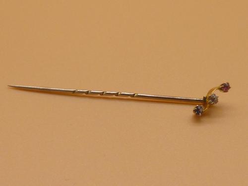 Victorian Gold Patriotic Stickpin (1 of 7)