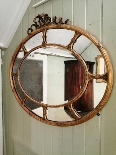 Fine Quality 19th Century Oval Gilt Marginal Mirror (1 of 6) Fine Quality 19th Century Oval Gilt Marginal Mirror (1 of 6)