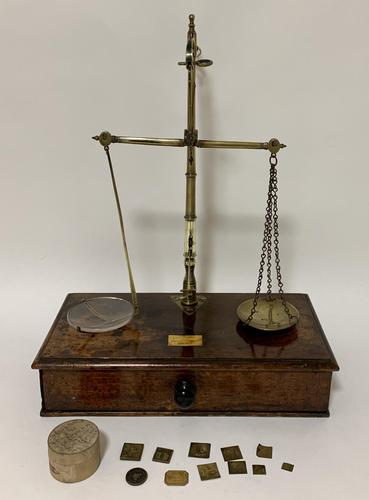 Antique Victorian Apothecary Scales and Weights (1 of 14)