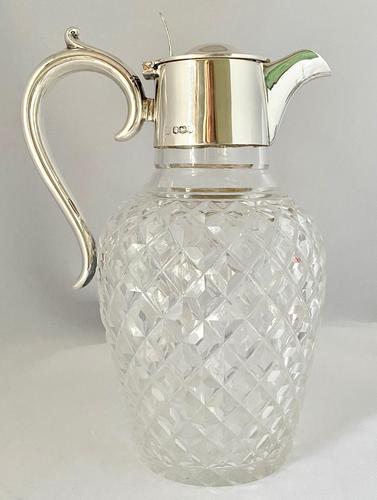 Sterling Silver Mounted Claret Jug. Sheff 1920 (1 of 10) Sterling Silver Mounted Claret Jug. Sheff 1920 (1 of 10)