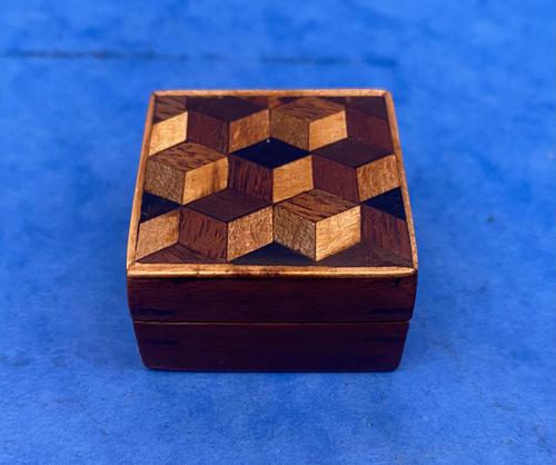 Victorian Rosewood & Tunbridge Ware Stamp Box (1 of 13)