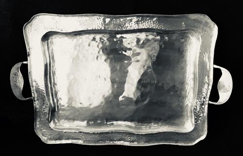 Arts and Crafts Planished Silver Plate Butlers Tray (1 of 4) Arts and Crafts Planished Silver Plate Butlers Tray (1 of 4)