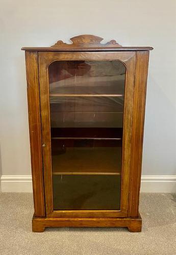 Antique Victorian Walnut Inlaid Side Cabinet (1 of 6) Antique Victorian Walnut Inlaid Side Cabinet (1 of 6)