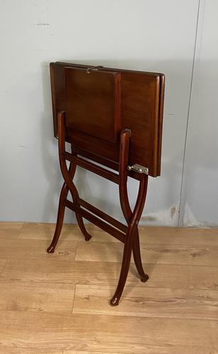 Antique Mahogany Folding Games Coaching Table (1 of 10)