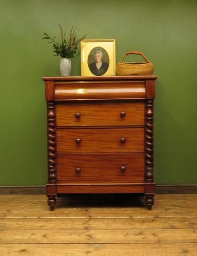 Large Antique Mahogany Chest of Drawers (1 of 7)