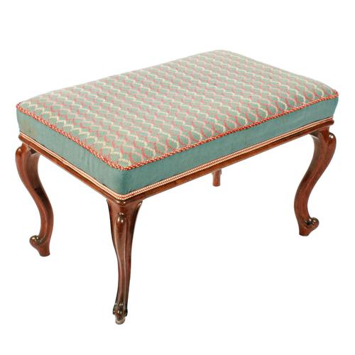 Victorian Oblong Rosewood Stool (1 of 7) Victorian Oblong Rosewood Stool (1 of 7)