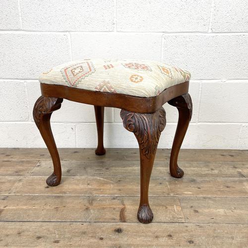 Late Victorian Carved Mahogany Stool (1 of 8) Late Victorian Carved Mahogany Stool (1 of 8)