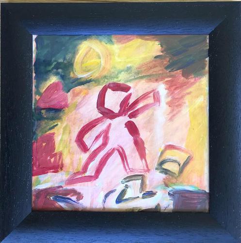 Original Gouache Painting 'the Entertainer' by Doreen Heaton Potworowski -Initialled c.1970 Framed (1 of 2) Original Gouache Painting 'the Entertainer' by Doreen Heaton Potworowski -Initialled c.1970 Framed (1 of 2)