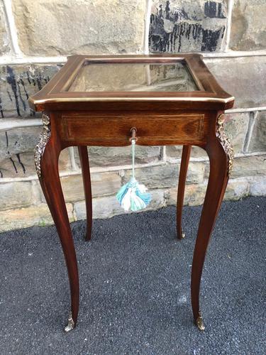 Antique Rosewood & Brass Bijouterie Display Table (1 of 10)