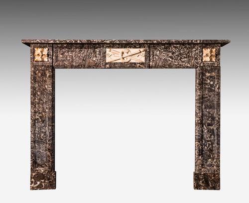 Late 19th Century Grey Marble Fireplace (1 of 6) Late 19th Century Grey Marble Fireplace (1 of 6)