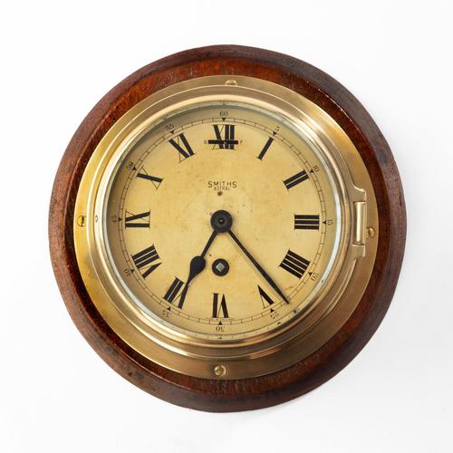 Smiths Astral Brass Bulkhead Clock (1 of 4)