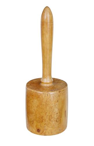 Swedish Early 20th Century Solid Burr Birch Mallet (1 of 4)