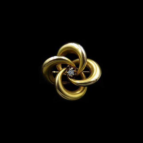 Antique Diamond Lovers Knot 15ct Gold Brooch Pin (1 of 8) Antique Diamond Lovers Knot 15ct Gold Brooch Pin (1 of 8)