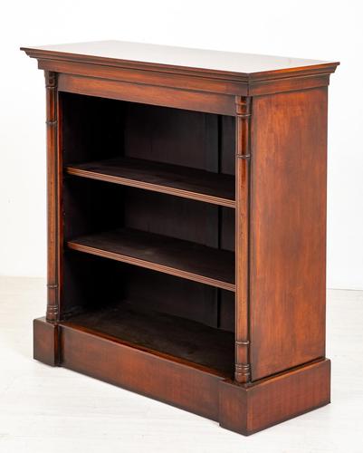 Mahogany Open Bookcase with adjustable shelves (1 of 8)