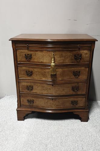 Burr Walnut Serpentine Shaped Chest of Drawers (1 of 9)