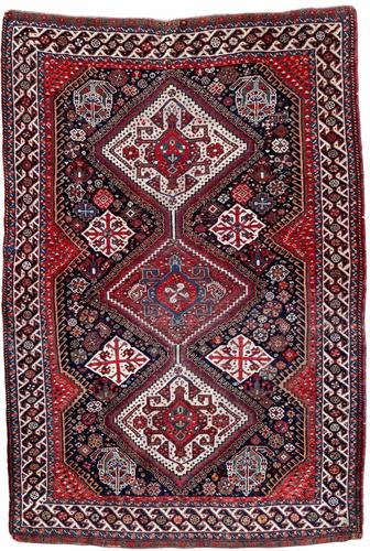 Antique Qashqai Rug 1.47m x 1.04m (1 of 17) Antique Qashqai Rug 1.47m x 1.04m (1 of 17)