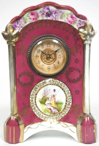 Fantastic Antique French / German Sevres Mantel Clock (1 of 5)