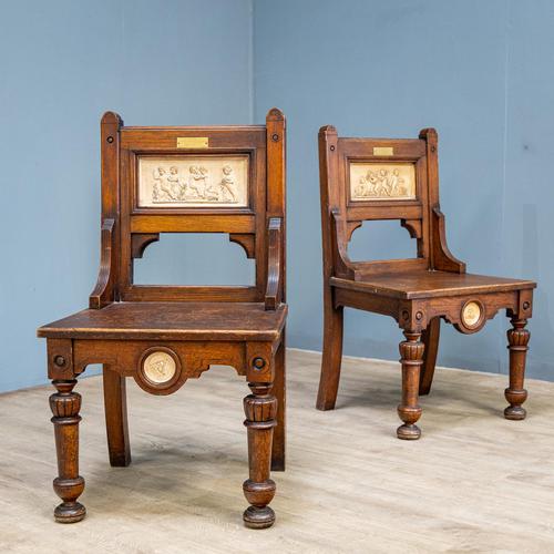 Pair of Arts & Crafts Hall Chairs (1 of 13) Pair of Arts & Crafts Hall Chairs (1 of 13)