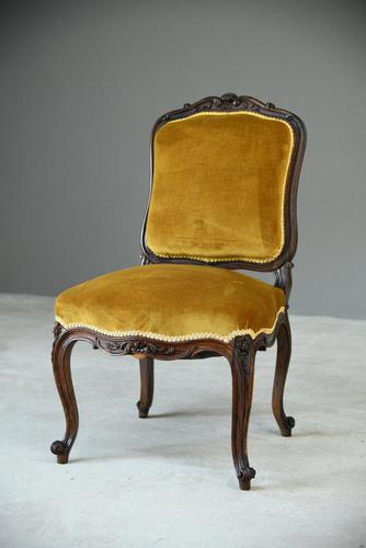 Upholstered Rosewood Occasional Chair (1 of 6)