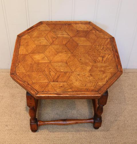 Small Oak Parquetry Top Table (1 of 10)