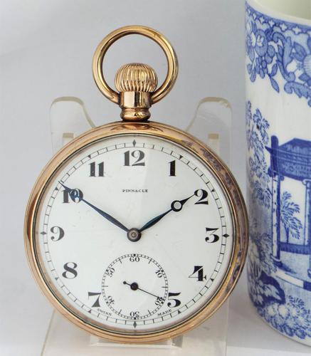 1930s Pinnacle Stem Winding Pocket Watch (1 of 4) 1930s Pinnacle Stem Winding Pocket Watch (1 of 4)