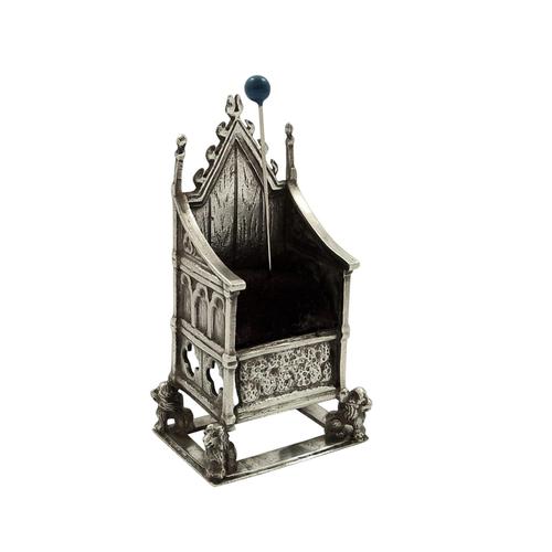 Antique Edwardian Sterling Silver Chair / Throne Pin Cushion 1910 (1 of 8) Antique Edwardian Sterling Silver Chair / Throne Pin Cushion 1910 (1 of 8)
