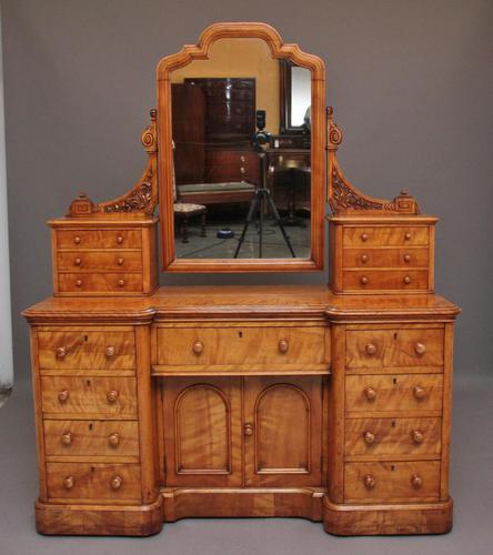 19th Century Satin Birch Dressing Table (1 of 14)