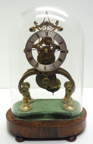 Vintage English Fusee Skeleton Clock 8-day Fusee Timepiece Mantel Clock All Under Dome 5 Spoke Wheels (1 of 17) Vintage English Fusee Skeleton Clock 8-day Fusee Timepiece Mantel Clock All Under Dome 5 Spoke Wheels (1 of 17)