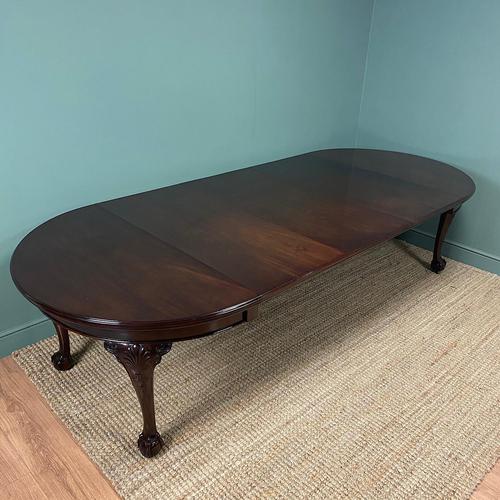 Edwardian Walnut Wind Out Extending Antique Dining Table (1 of 10)