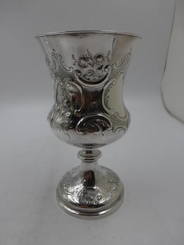 Antique Victorian Silver Goblet. Sheffield 1861 (1 of 8)