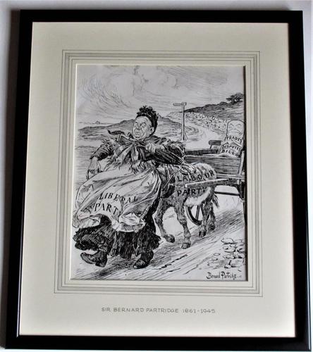 Bernard Partridge, Original Pen & Ink Drawing, Political Cartoon for Punch, 1906 (1 of 6) Bernard Partridge, Original Pen & Ink Drawing, Political Cartoon for Punch, 1906 (1 of 6)