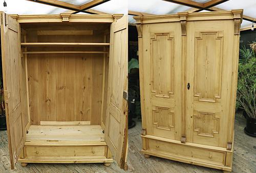 Fabulous & Large Old Pine Double 'Knock Down' Wardrobe - We Deliver! (1 of 18) Fabulous & Large Old Pine Double 'Knock Down' Wardrobe - We Deliver! (1 of 18)