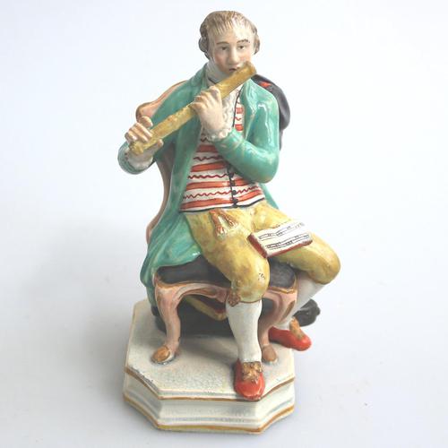 Enoch Wood - Rare Staffordshire Figure of a Flutist c.1810 (1 of 9)