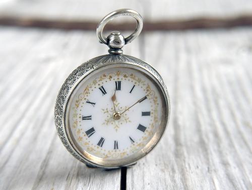 Antique Swiss Silver Women's Pocket Watch, Fancy Case, Fully Hallmarked c.1900 (1 of 10) Antique Swiss Silver Women's Pocket Watch, Fancy Case, Fully Hallmarked c.1900 (1 of 10)