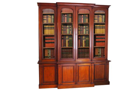 Victorian Mahogany Bookcase Cabinet (1 of 1)