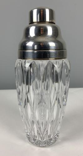 Silver Plate Art Deco Tall Glass Cocktail Shaker; 1930’s (1 of 6) Silver Plate Art Deco Tall Glass Cocktail Shaker; 1930’s (1 of 6)