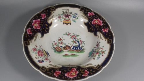 Georgian Chamberlains Worcester Large Imari Porcelain Rimmed Soup Dish (1 of 14)