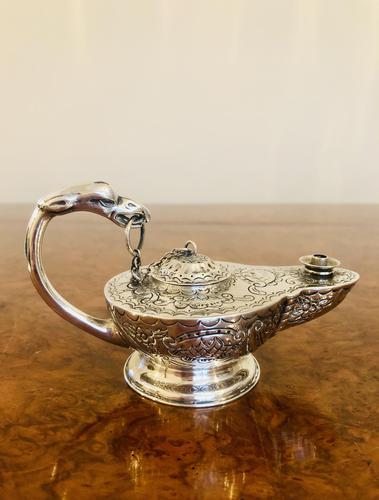 Quality Victorian Silver Novelty Table Lighter (1 of 5) Quality Victorian Silver Novelty Table Lighter (1 of 5)