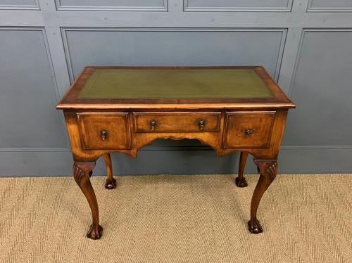 Queen Anne Style Burr Walnut Writing Table (1 of 12) Queen Anne Style Burr Walnut Writing Table (1 of 12)