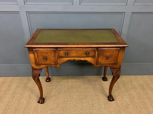 Queen Anne Style Burr Walnut Writing Table (1 of 12)