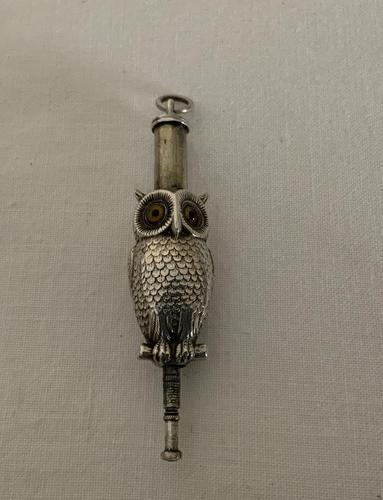 Sampson Mordan Silver Owl Pencil (1 of 4)