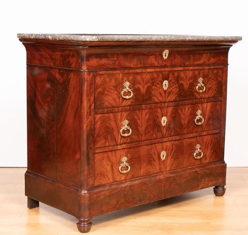 Louis Philippe Mahogany Commode / Chest of Drawers c.1895 (1 of 4)