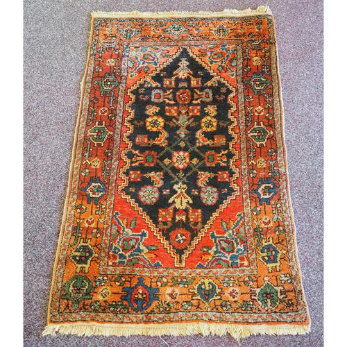 Small Vintage Persian Hamadan Rug (1 of 5)