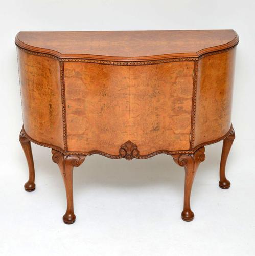 Antique Queen Anne Style Burr Walnut Cabinet c.1920 (1 of 8) Antique Queen Anne Style Burr Walnut Cabinet c.1920 (1 of 8)