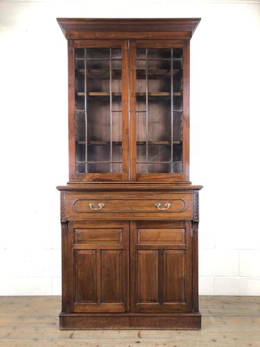 Antique 19th Century Two Stage Mahogany Bookcase (1 of 19)