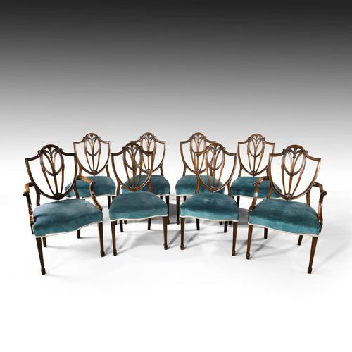 Most Attractive Set of 8 Early 20th Century Hepplewhite Chairs of Classical Form (1 of 5) Most Attractive Set of 8 Early 20th Century Hepplewhite Chairs of Classical Form (1 of 5)
