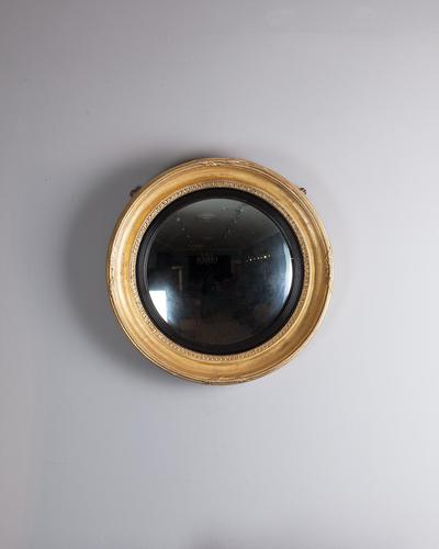 Late Regency Gilt Convex Mirror (1 of 3)