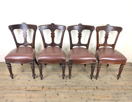 Set of Four Victorian Mahogany Dining Chairs (1 of 7)